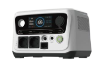 Outdoor Portable Power Station, 409Wh LiFePO4 Battery, 600W AC/ 100W USB-C Output(Solar Panel Optional)